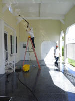 We pressure wash anywhere we can reach here in Highlands County, FL.